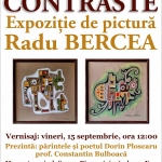 „Contraste“, expoziție de pictură Radu Bercea, la Biblioteca Județeană