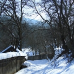 Iarna in satul manastiresc Agapia