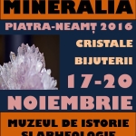 17-20 noiembrie 2016 – Expoziția ”Mineralia”, ediția 2016 – Muzeul de Istorie și Arheologie, Piatra Neamț