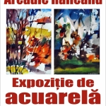 Expoziție de acuarelă Arcadie Răileanu, la Biblioteca Județeană