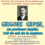 Evocare „Grigore Capșa – un profesor deplin. 140 de ani de la naștere“, la Biblioteca Județeană