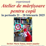 Atelier de mărțișoare, la Biblioteca Județeană