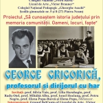 Evocare „George Grigorică – profesorul și dirijorul cu har“, la Biblioteca Județeană