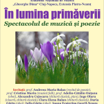 Spectacol de muzică și poezie „În lumina primăverii“, la Biblioteca Județeană